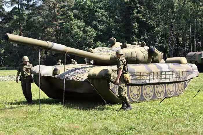 黄山部队充气坦克
